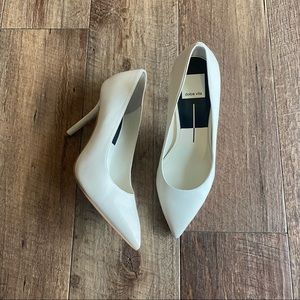 Dolce Vita white leather pointed toe pump high heels size 7